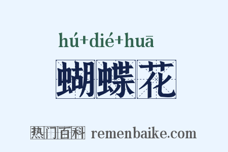 蝴蝶花是什么意思的图片